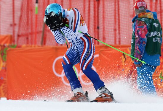 2014 Winter Olympics. Alpine skiing. Men. Giant slalom