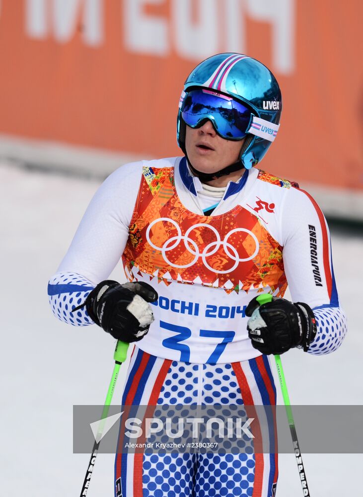 2014 Winter Olympics. Alpine skiing. Men. Giant slalom