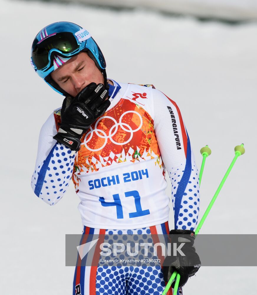 2014 Winter Olympics. Alpine skiing. Men. Giant slalom