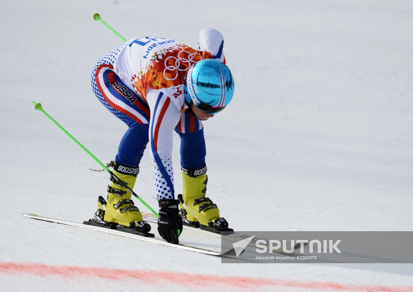 2014 Winter Olympics. Alpine skiing. Men. Giant slalom