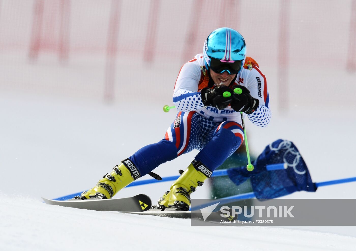 2014 Winter Olympics. Alpine skiing. Men. Giant slalom