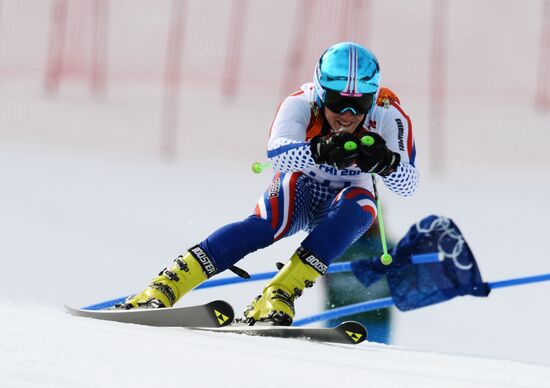 2014 Winter Olympics. Alpine skiing. Men. Giant slalom