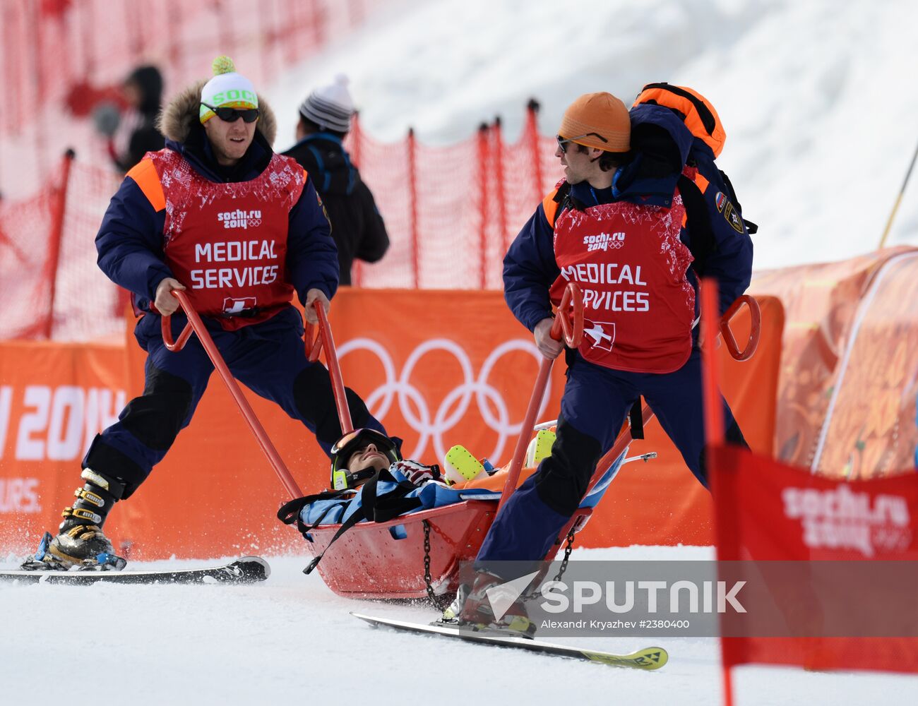 2014 Winter Olympics. Alpine skiing. Men. Giant slalom