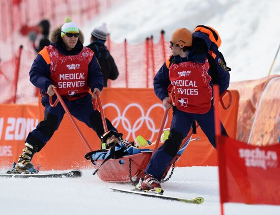 2014 Winter Olympics. Alpine skiing. Men. Giant slalom