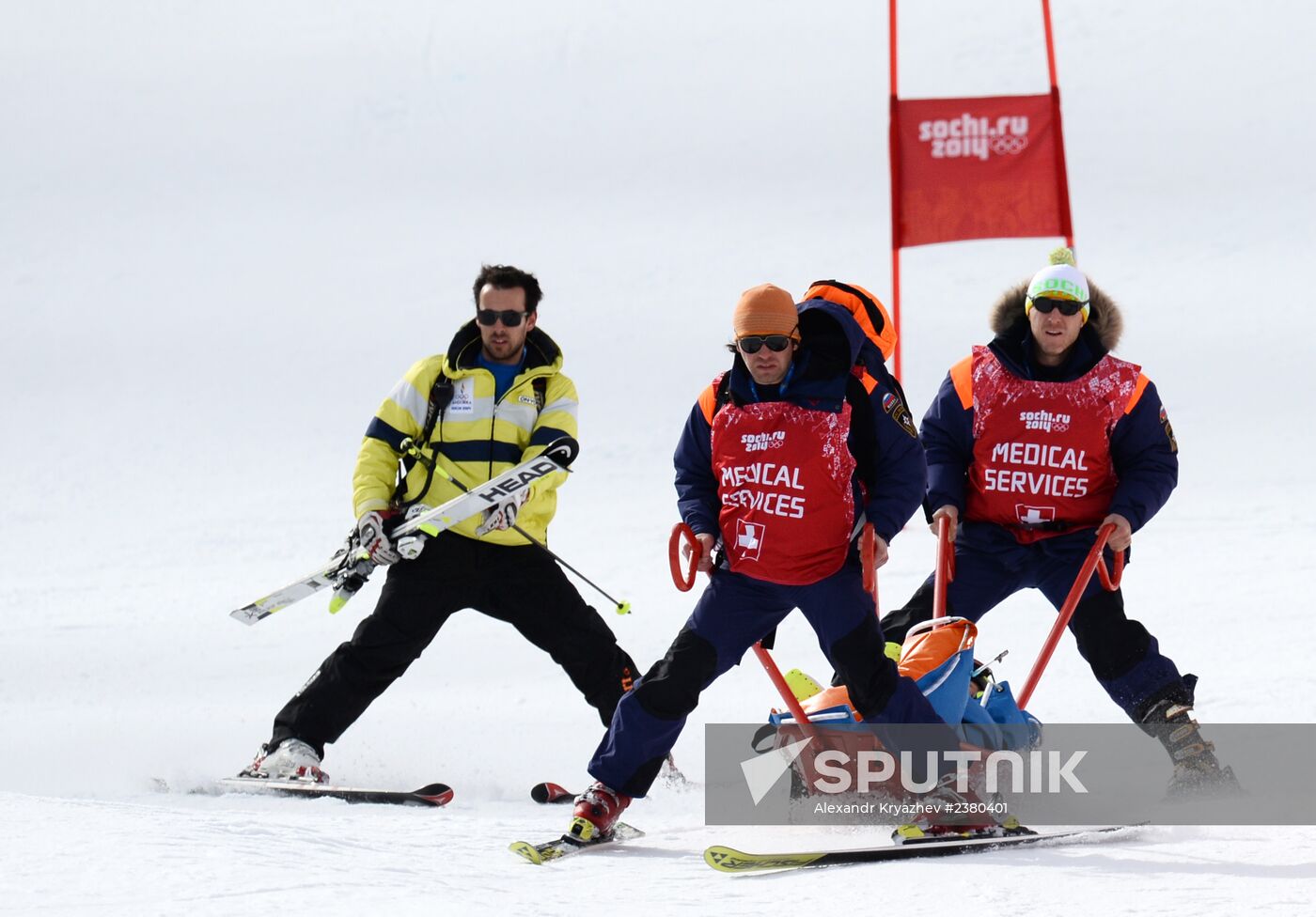 2014 Winter Olympics. Alpine skiing. Men. Giant slalom