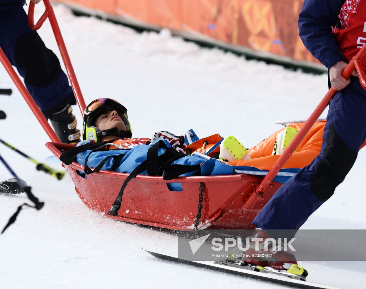 2014 Winter Olympics. Alpine skiing. Men. Giant slalom