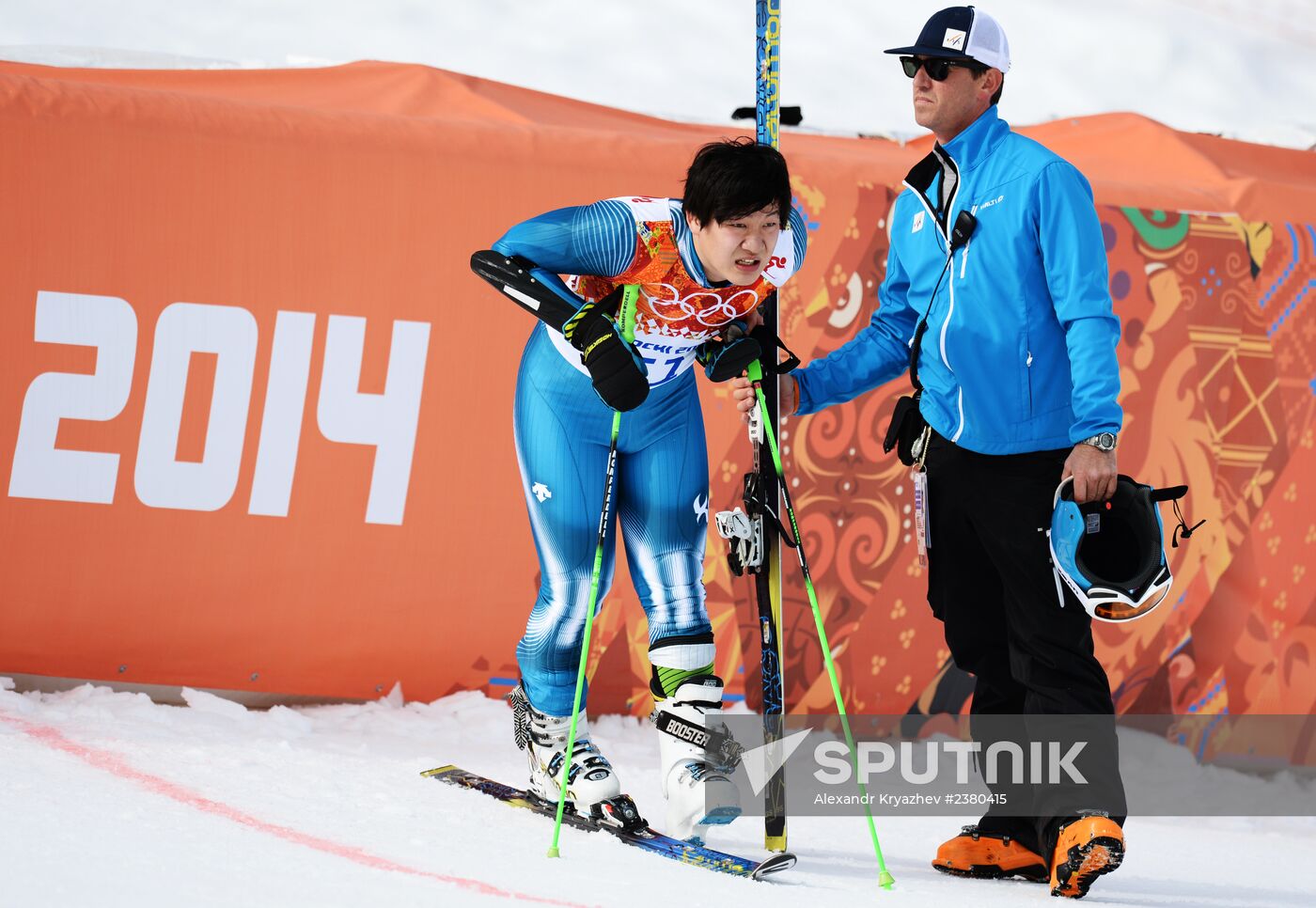 2014 Winter Olympics. Alpine skiing. Men. Giant slalom