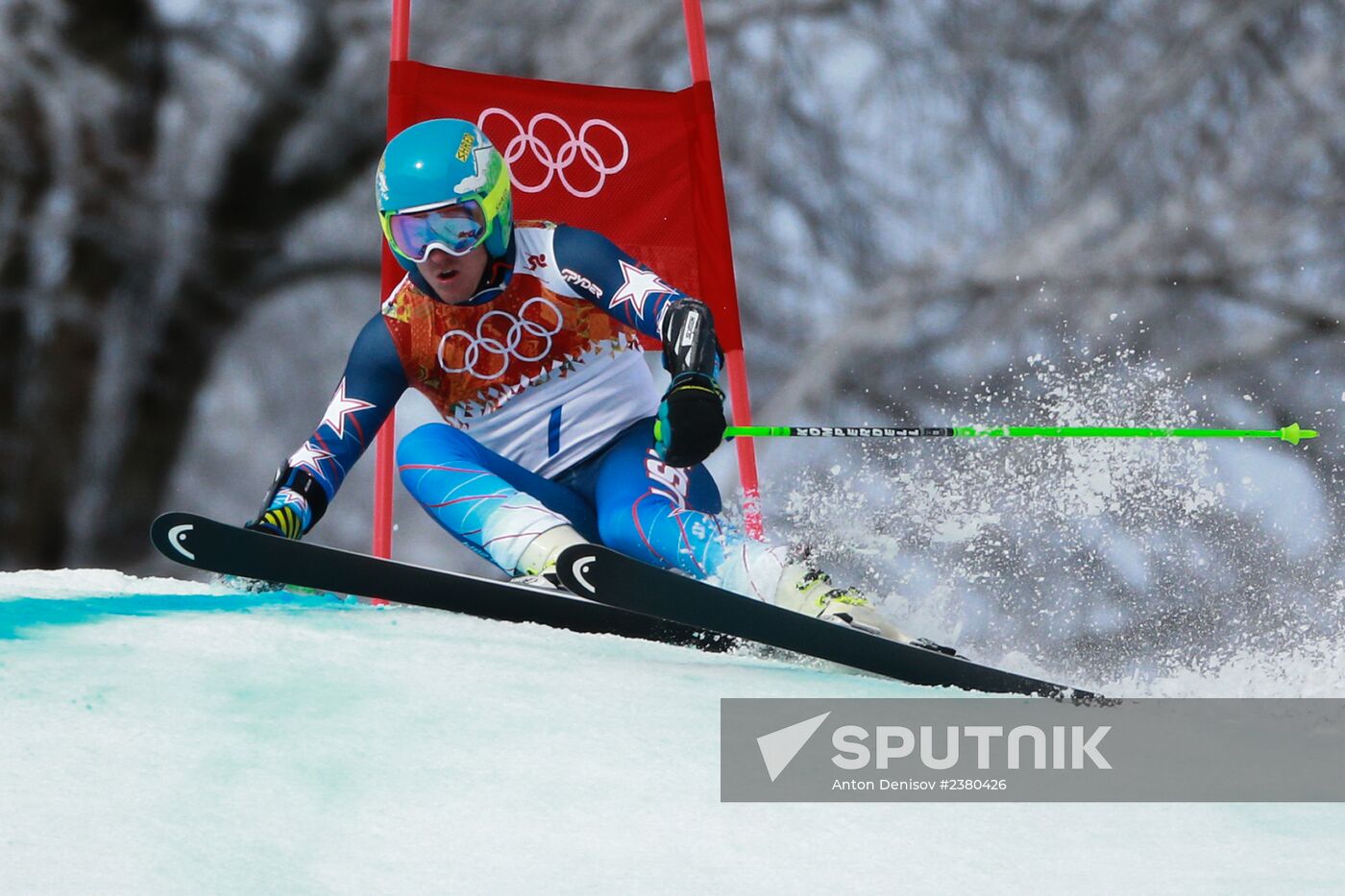 2014 Winter Olympics. Alpine skiing. Men. Giant slalom