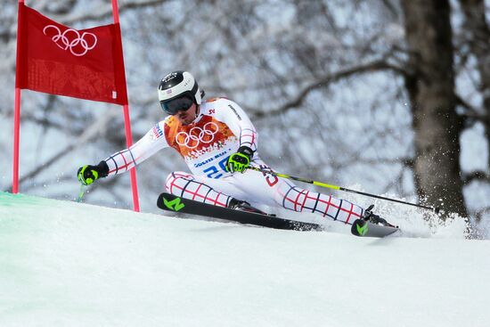 2014 Winter Olympics. Alpine skiing. Men. Giant slalom