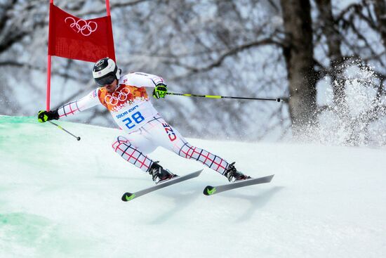 2014 Winter Olympics. Alpine skiing. Men. Giant slalom