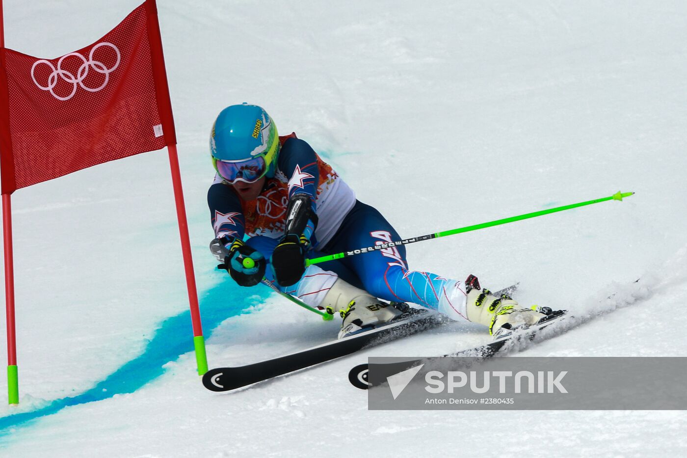 2014 Winter Olympics. Alpine skiing. Men. Giant slalom