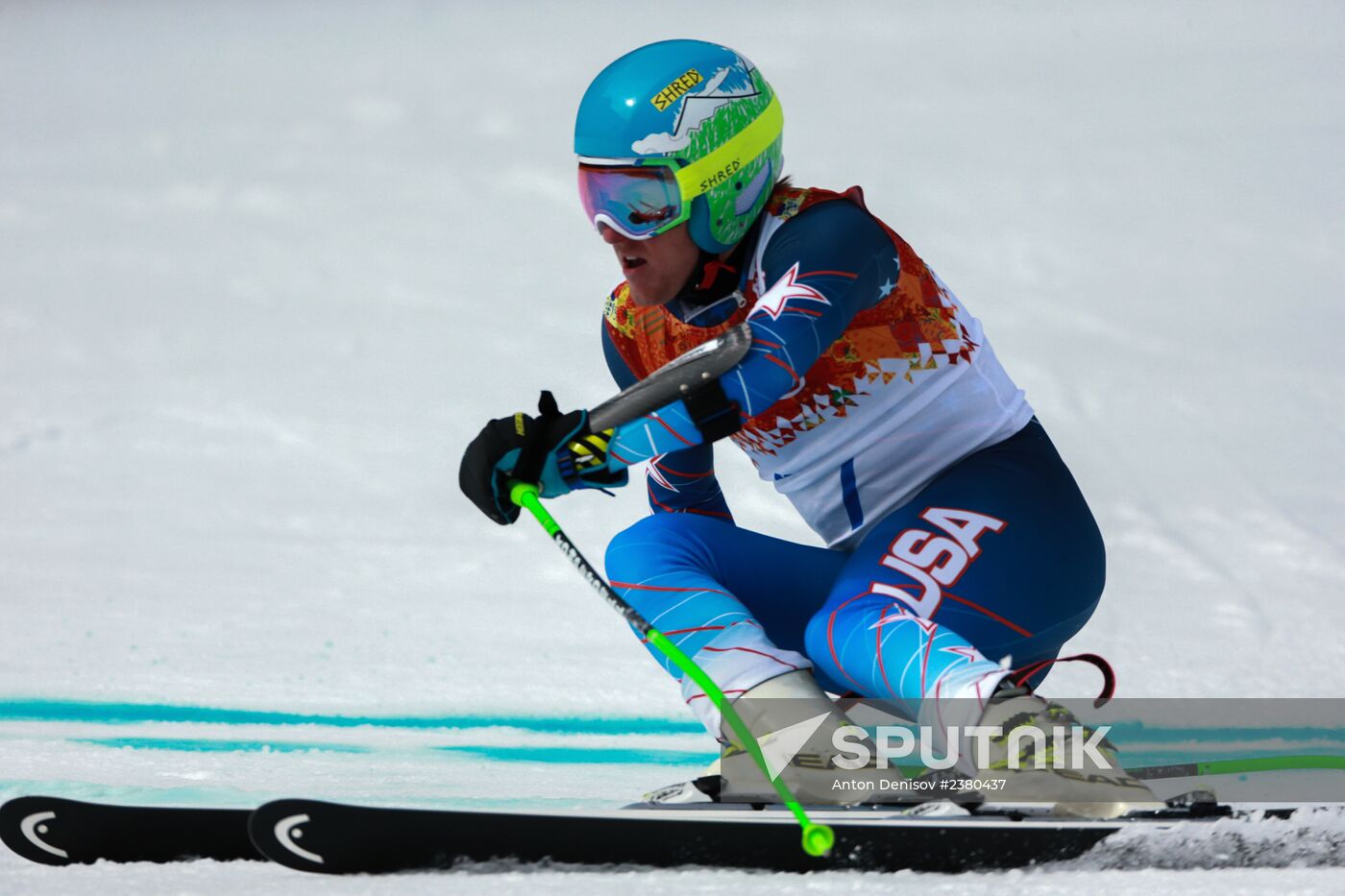 2014 Winter Olympics. Alpine skiing. Men. Giant slalom