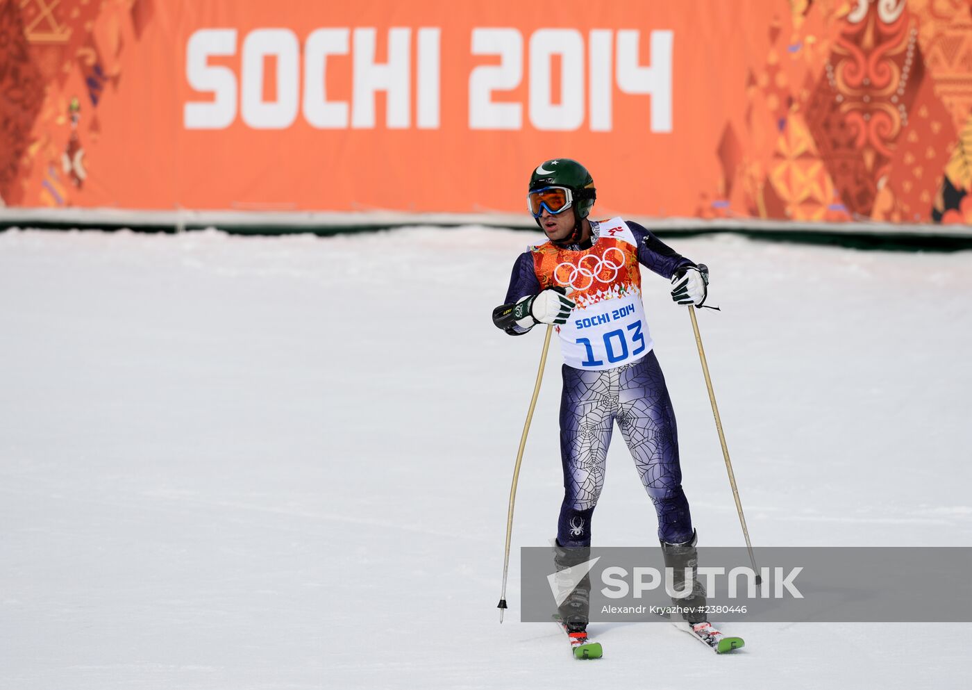 2014 Winter Olympics. Alpine skiing. Men. Giant slalom