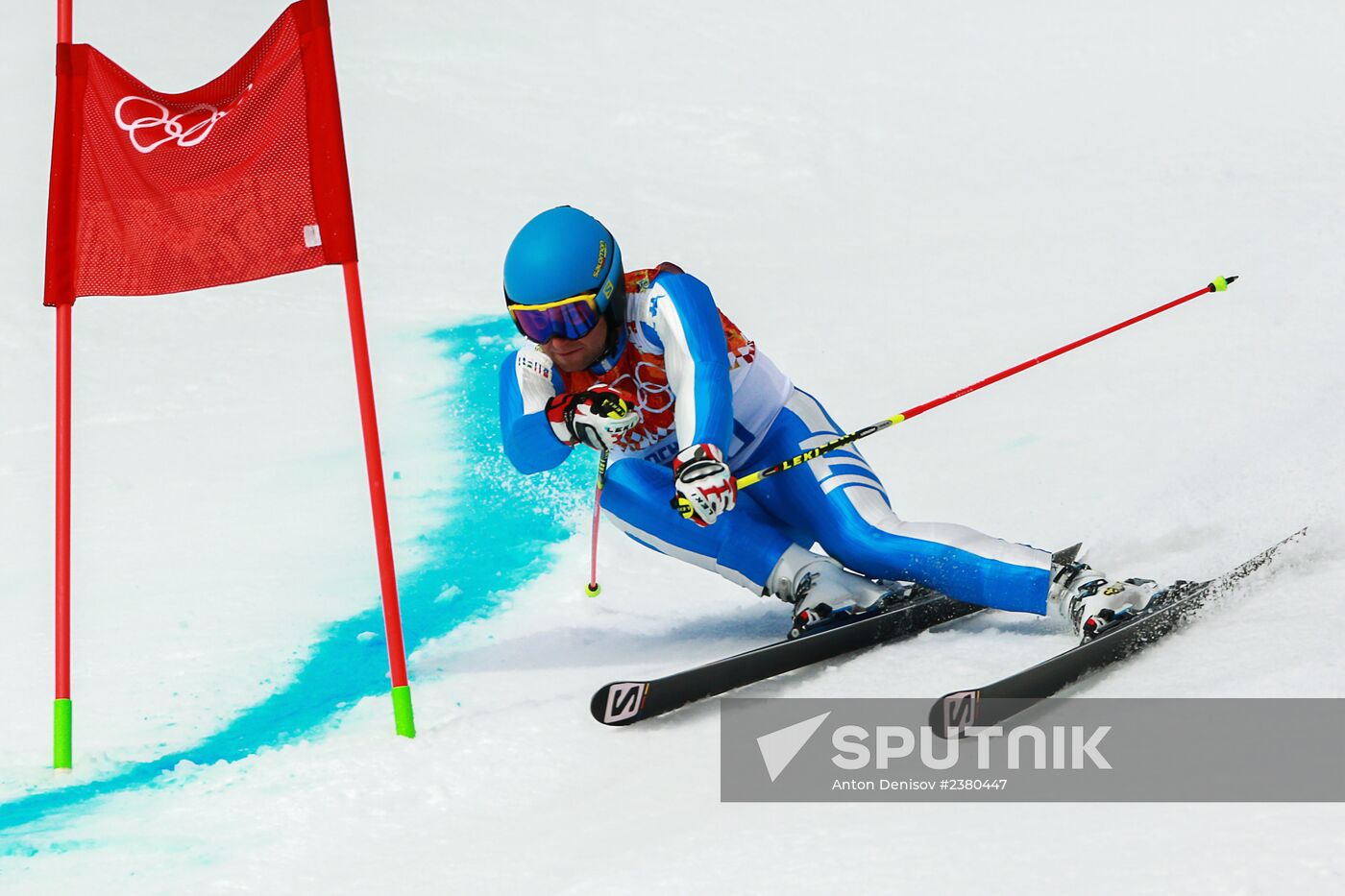 2014 Winter Olympics. Alpine skiing. Men. Giant slalom