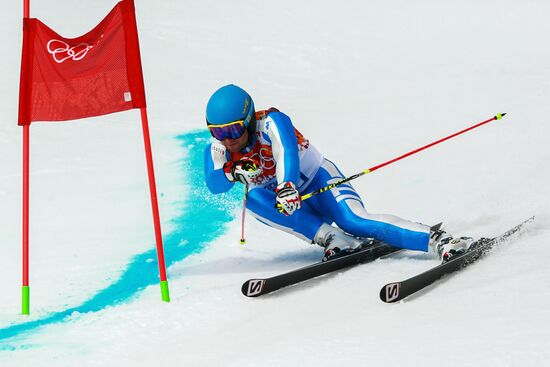 2014 Winter Olympics. Alpine skiing. Men. Giant slalom