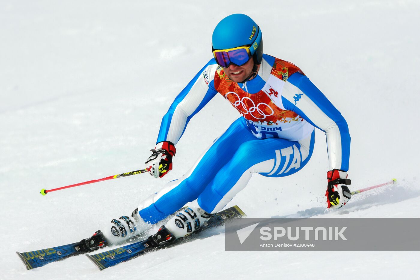 2014 Winter Olympics. Alpine skiing. Men. Giant slalom