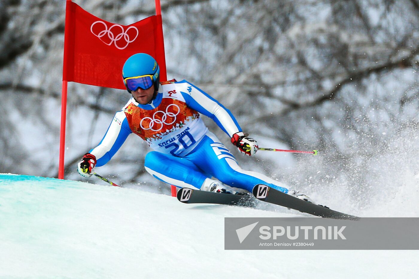 2014 Winter Olympics. Alpine skiing. Men. Giant slalom