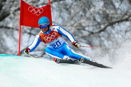 2014 Winter Olympics. Alpine skiing. Men. Giant slalom