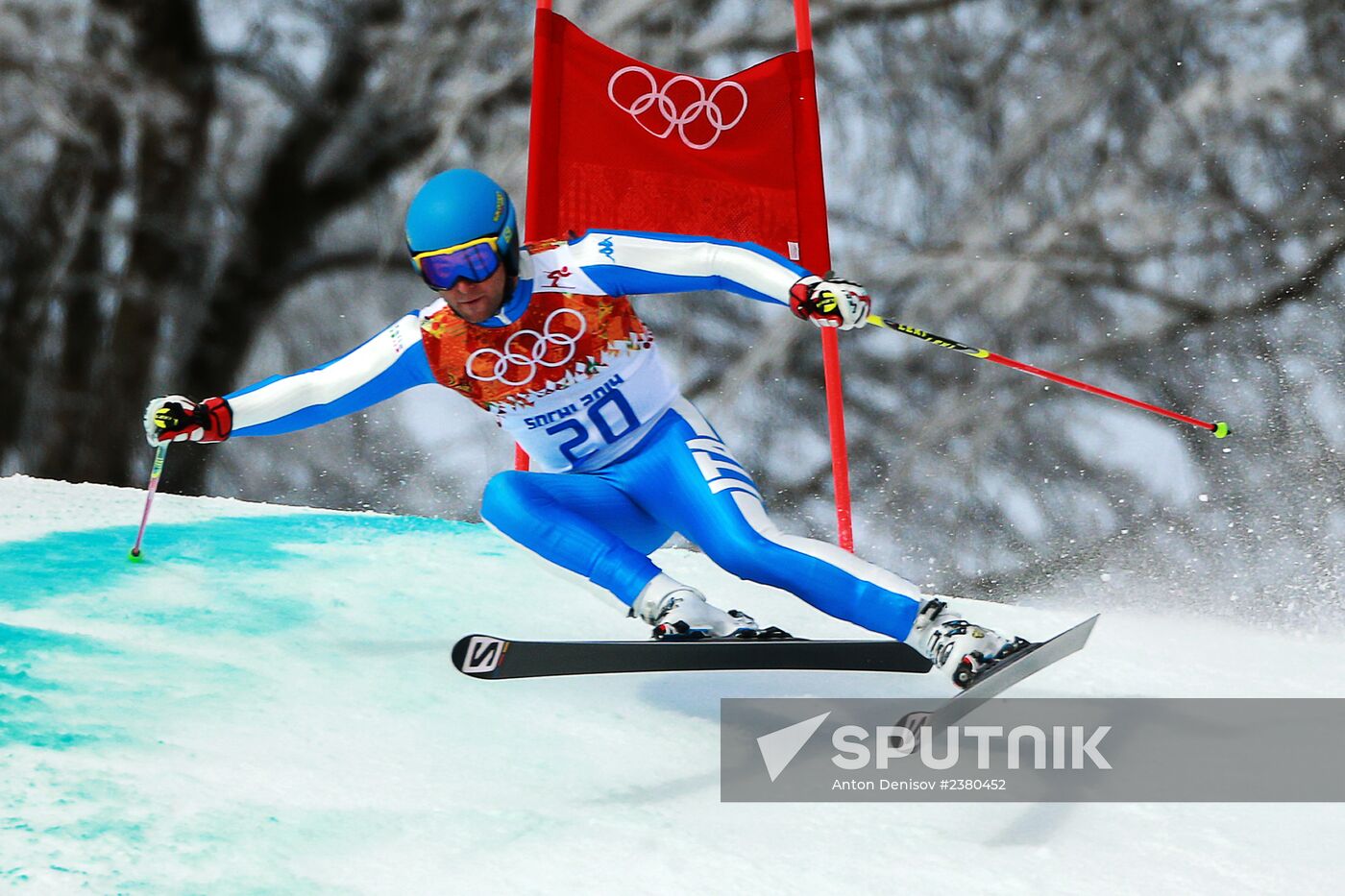 2014 Winter Olympics. Alpine skiing. Men. Giant slalom