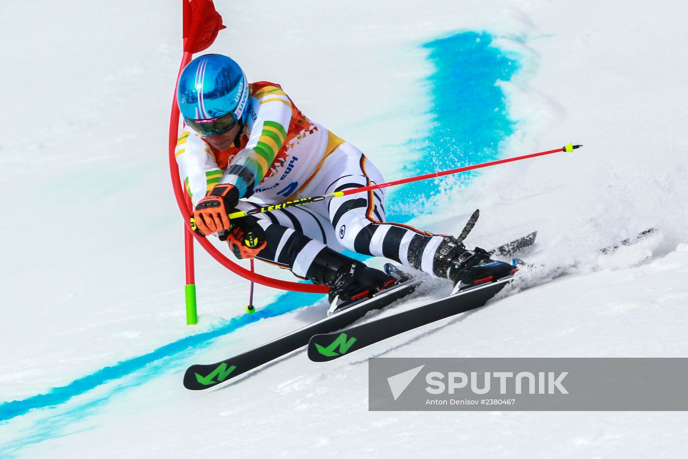 2014 Winter Olympics. Alpine skiing. Men. Giant slalom