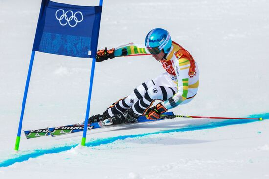 2014 Winter Olympics. Alpine skiing. Men. Giant slalom