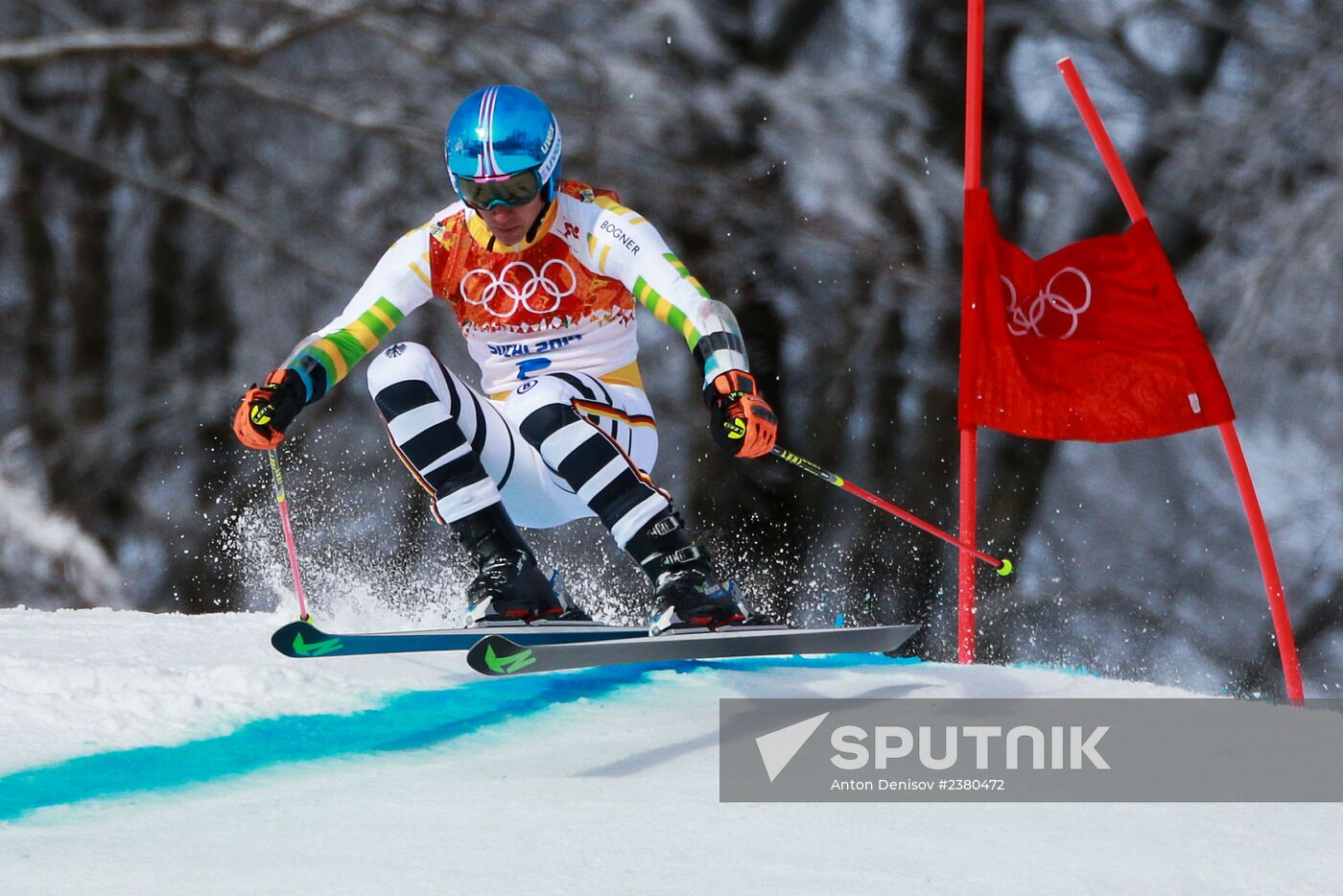 2014 Winter Olympics. Alpine skiing. Men. Giant slalom