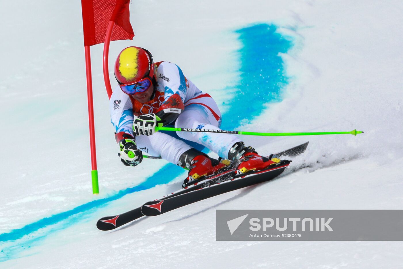 2014 Winter Olympics. Alpine skiing. Men. Giant slalom