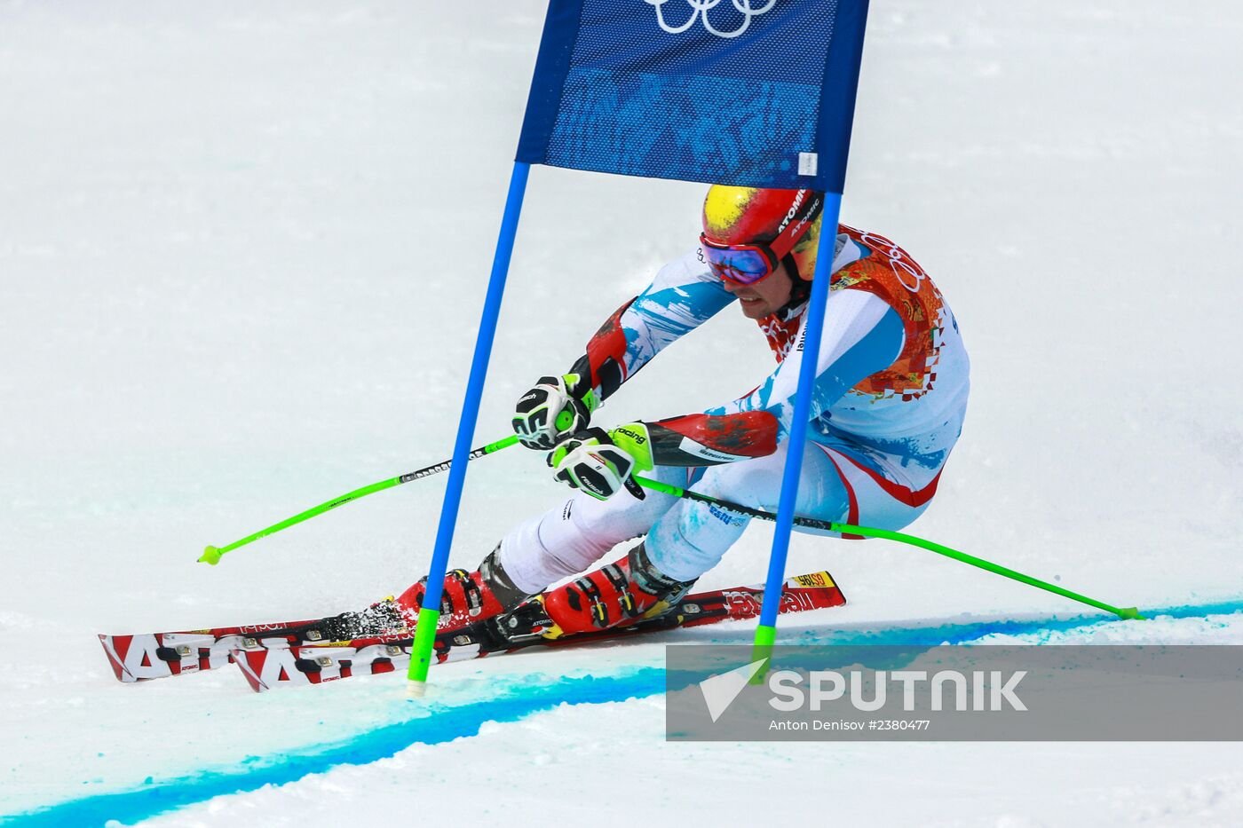 2014 Winter Olympics. Alpine skiing. Men. Giant slalom