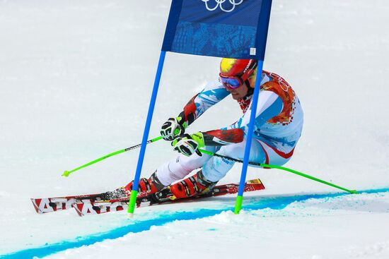 2014 Winter Olympics. Alpine skiing. Men. Giant slalom