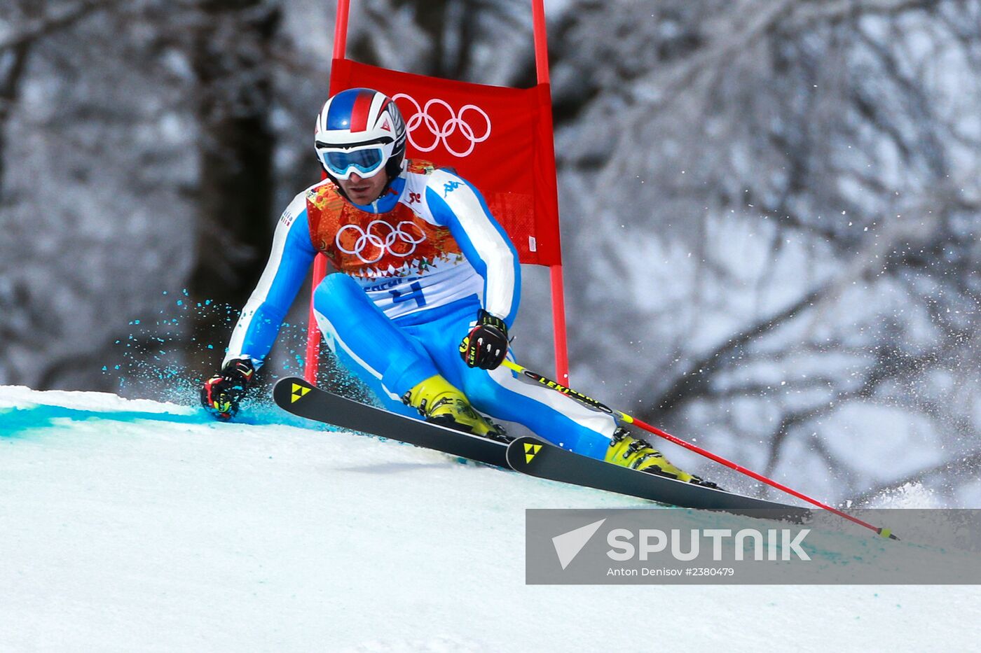 2014 Winter Olympics. Alpine skiing. Men. Giant slalom