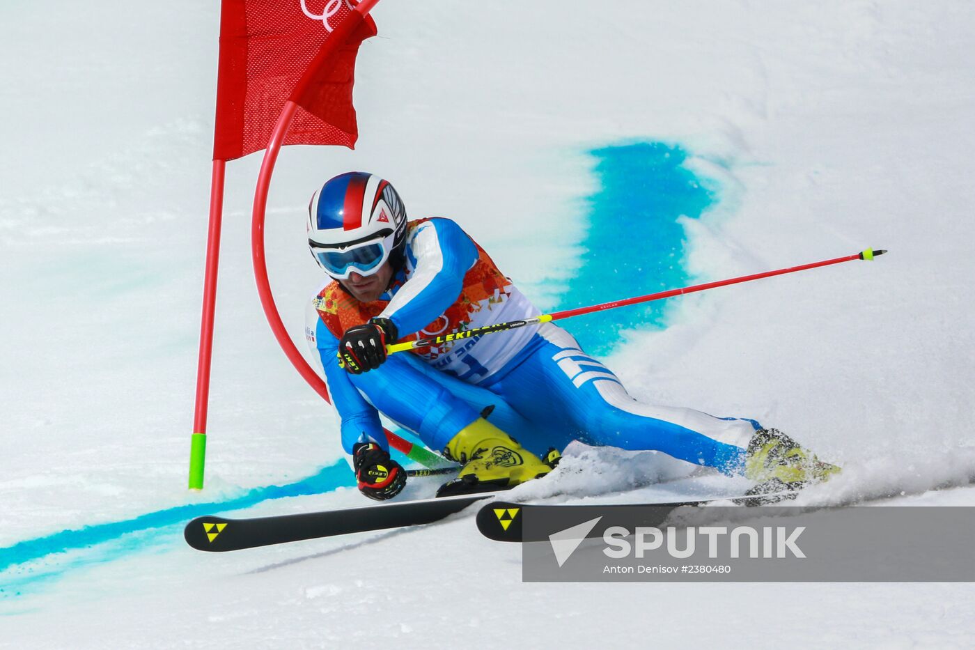 2014 Winter Olympics. Alpine skiing. Men. Giant slalom