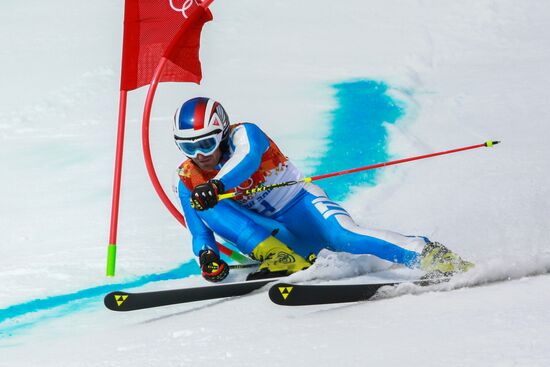 2014 Winter Olympics. Alpine skiing. Men. Giant slalom