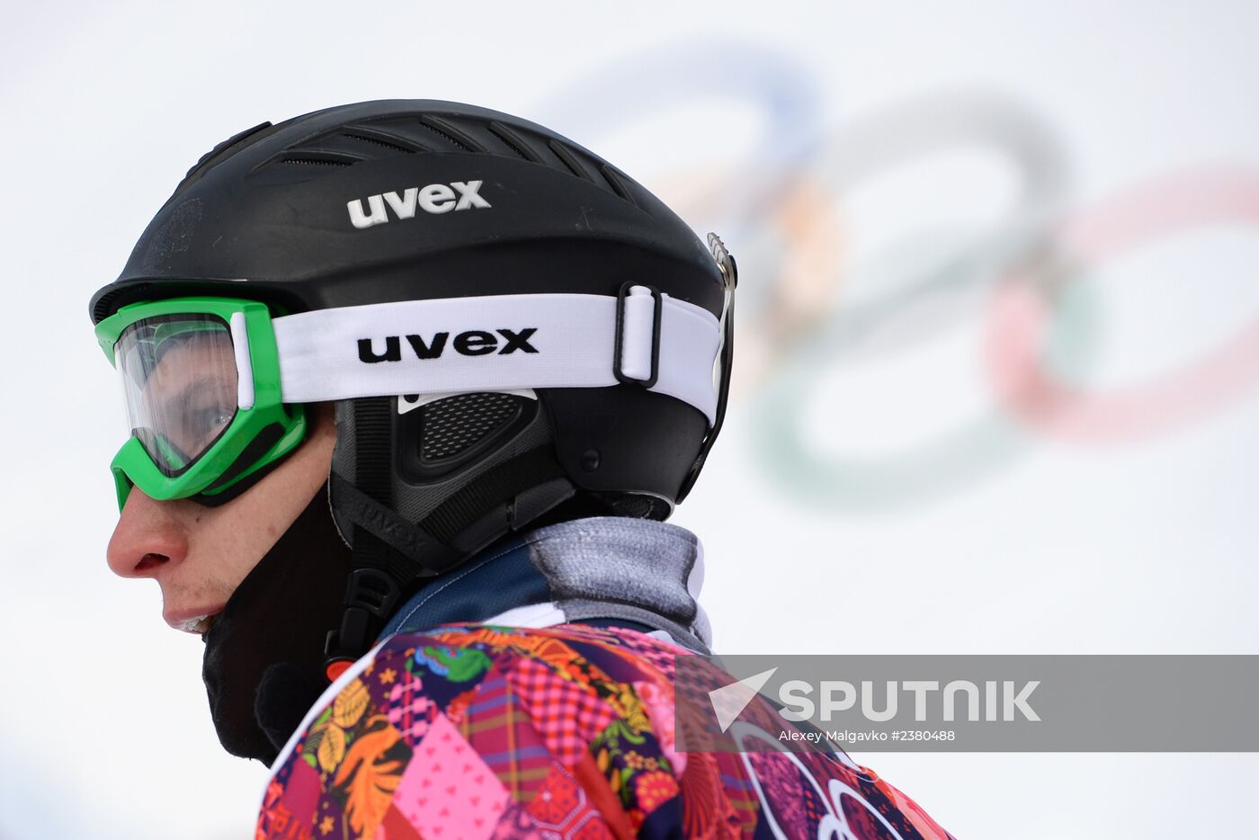 2014 Winter Olympics. Snowboarding. Men. Parallel giant slalom