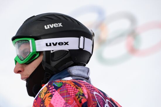 2014 Winter Olympics. Snowboarding. Men. Parallel giant slalom