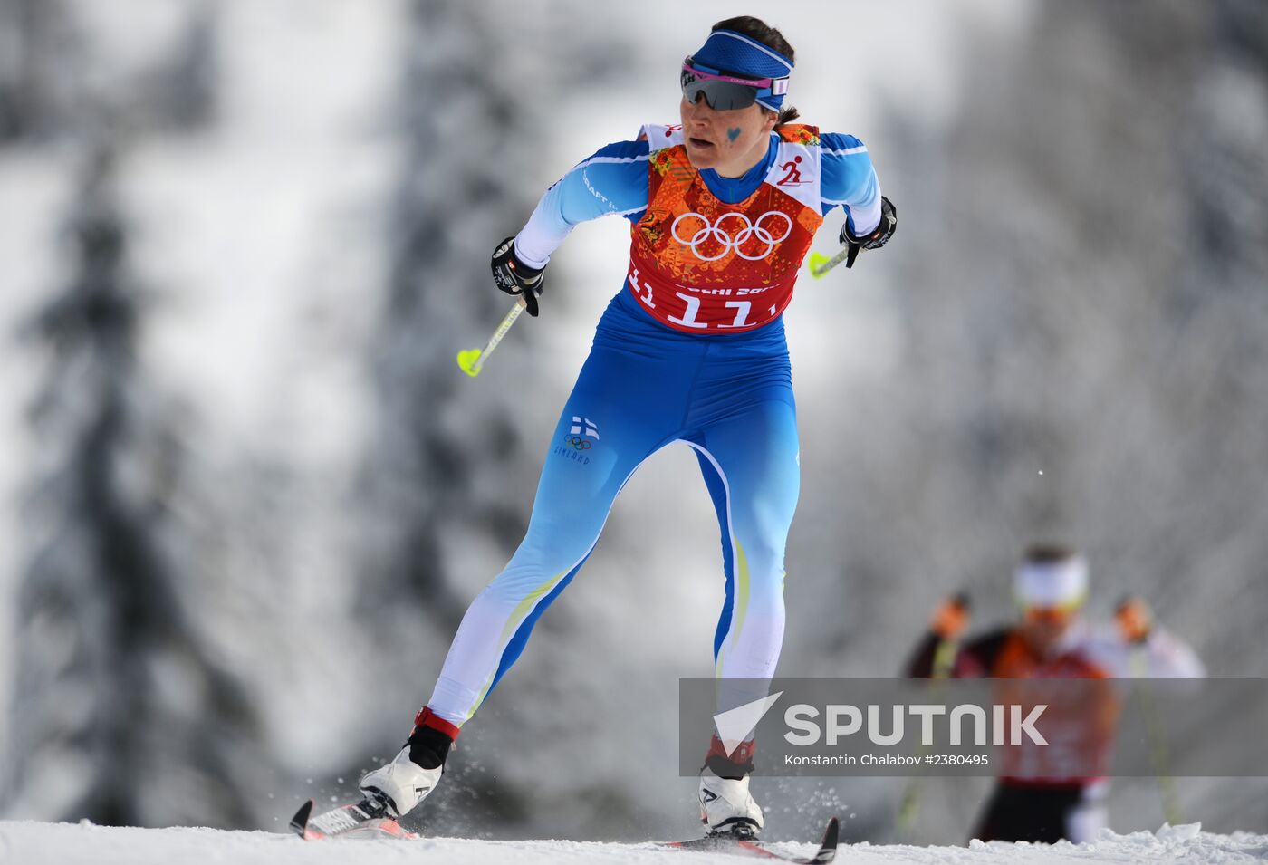 2014 Winter Olympics. Cross-country skiing. Women. Team sprint