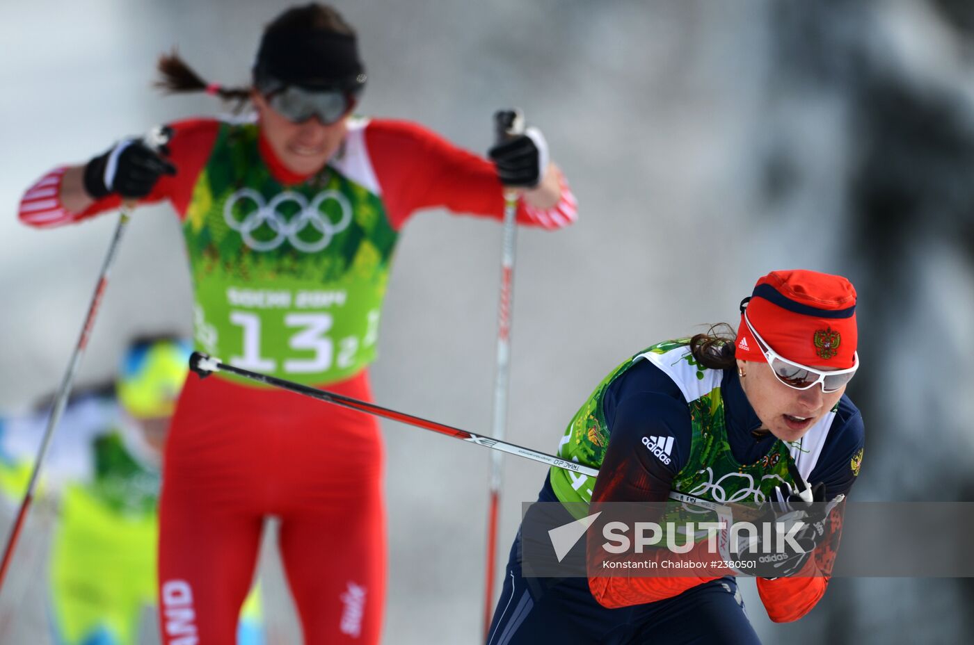 2014 Winter Olympics. Cross-country skiing. Women. Team sprint