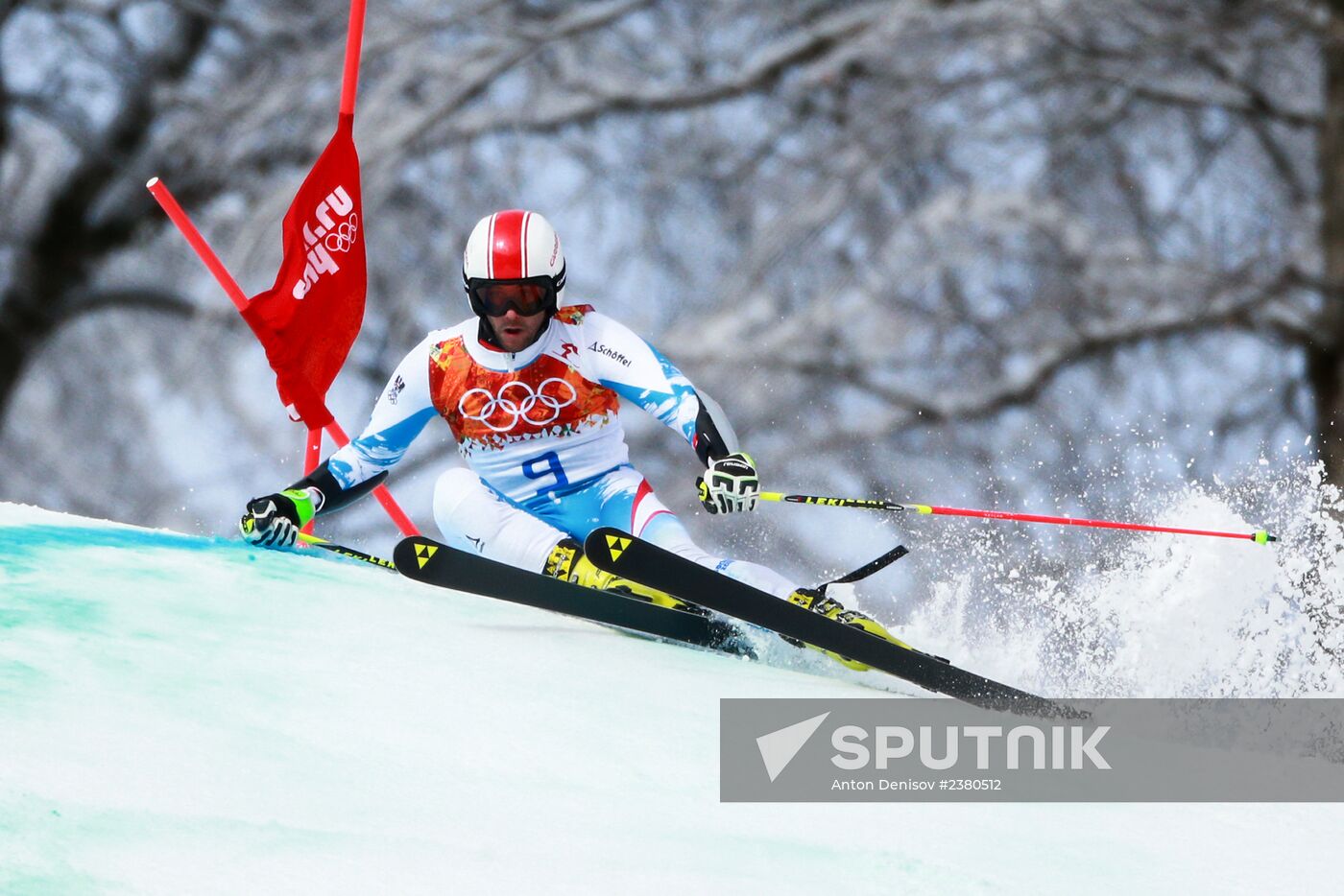 2014 Winter Olympics. Alpine skiing. Men. Giant slalom