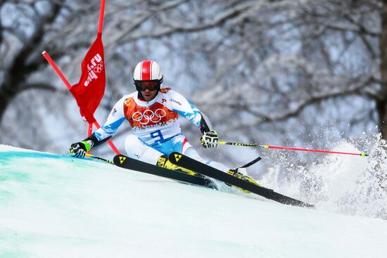 2014 Winter Olympics. Alpine skiing. Men. Giant slalom