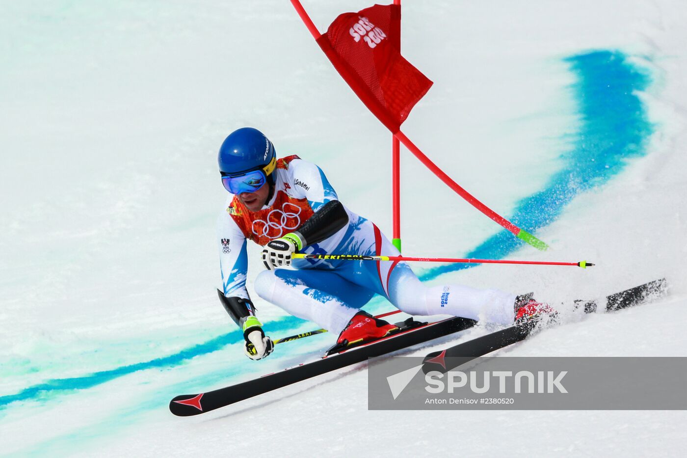 2014 Winter Olympics. Alpine skiing. Men. Giant slalom