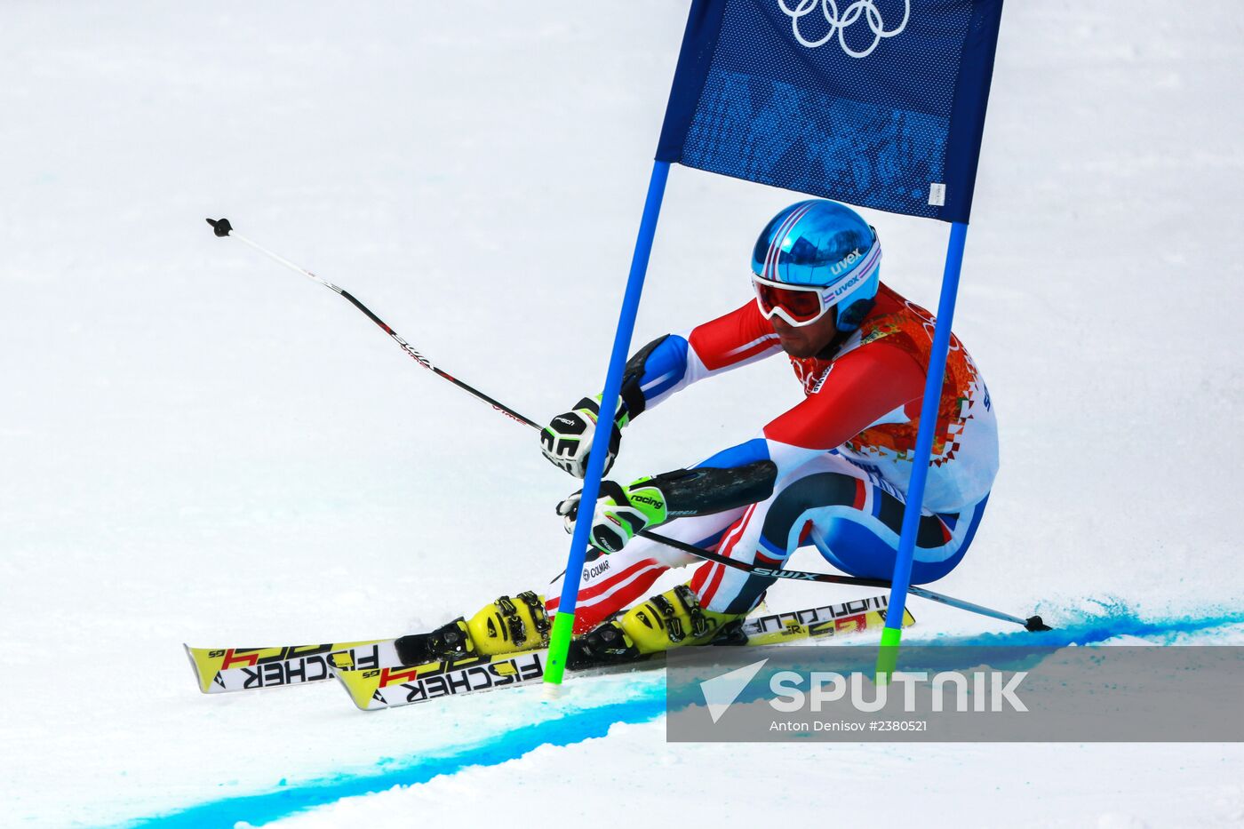 2014 Winter Olympics. Alpine skiing. Men. Giant slalom