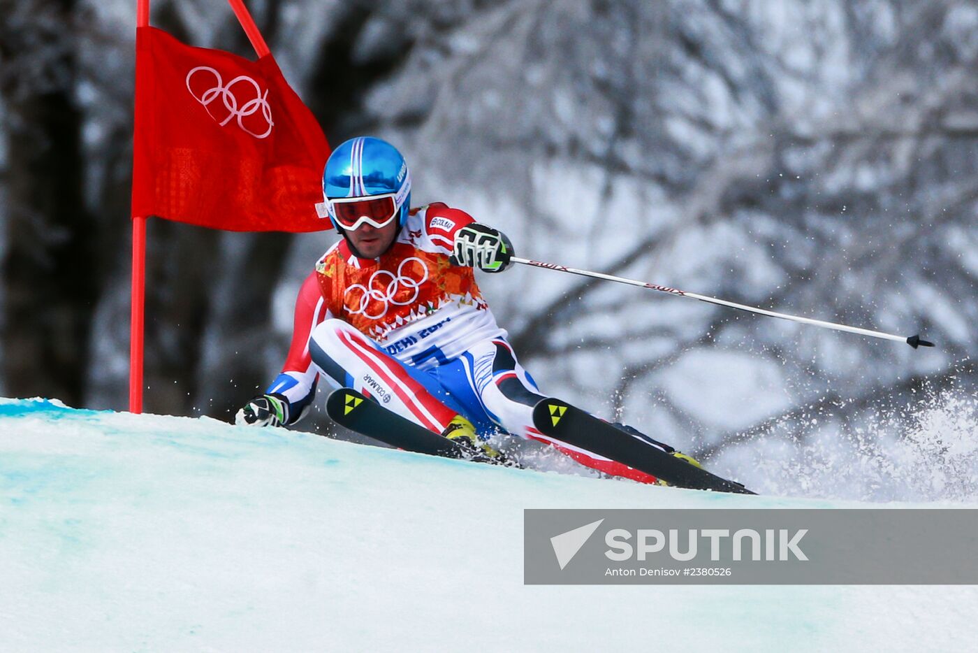 2014 Winter Olympics. Alpine skiing. Men. Giant slalom