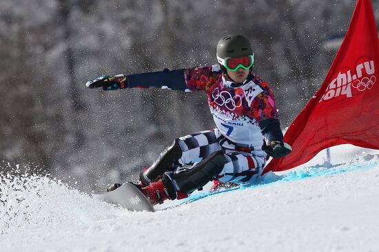 2014 Winter Olympics. Snowboarding. Men. Parallel giant slalom
