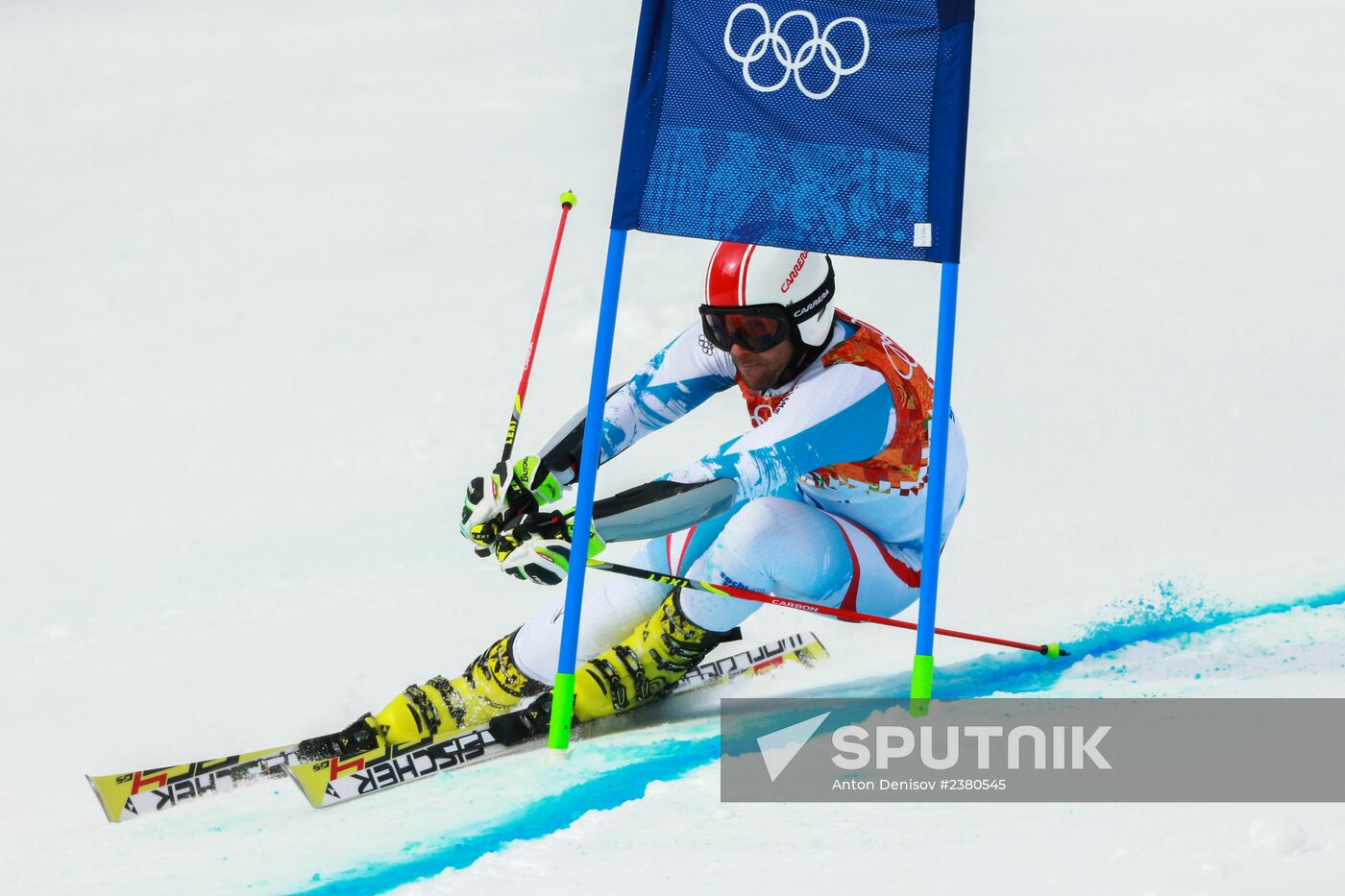 2014 Winter Olympics. Alpine skiing. Men. Giant slalom