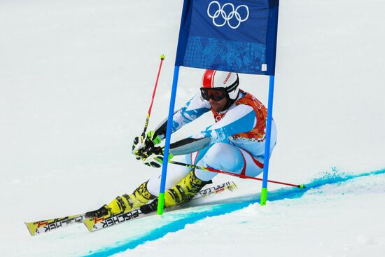 2014 Winter Olympics. Alpine skiing. Men. Giant slalom