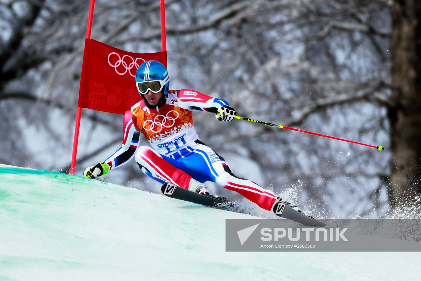 2014 Winter Olympics. Alpine skiing. Men. Giant slalom