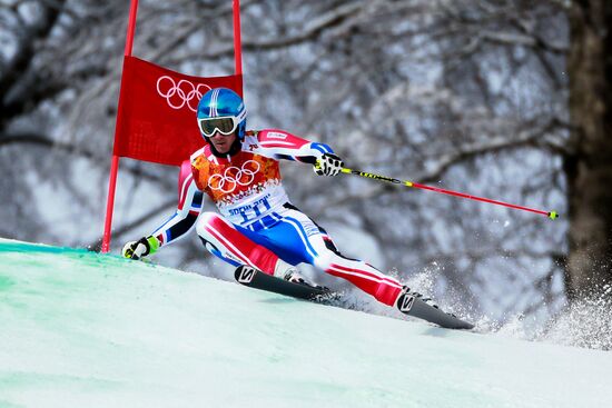 2014 Winter Olympics. Alpine skiing. Men. Giant slalom