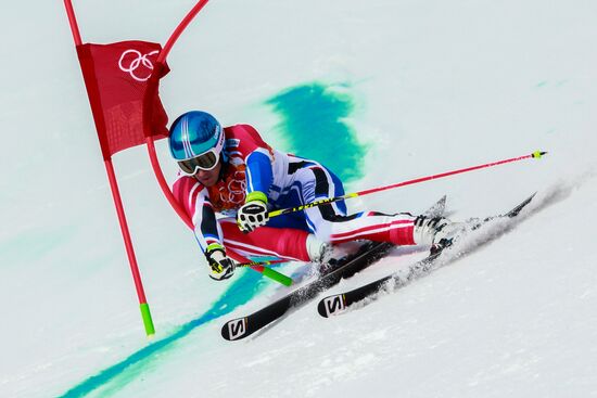 2014 Winter Olympics. Alpine skiing. Men. Giant slalom