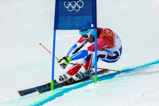 2014 Winter Olympics. Alpine skiing. Men. Giant slalom