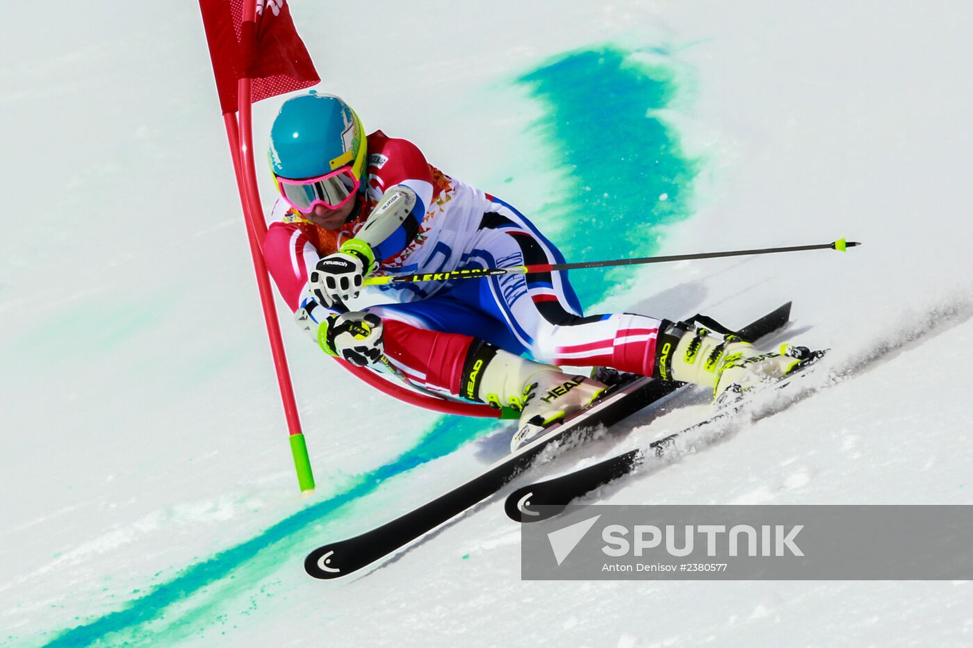 2014 Winter Olympics. Alpine skiing. Men. Giant slalom