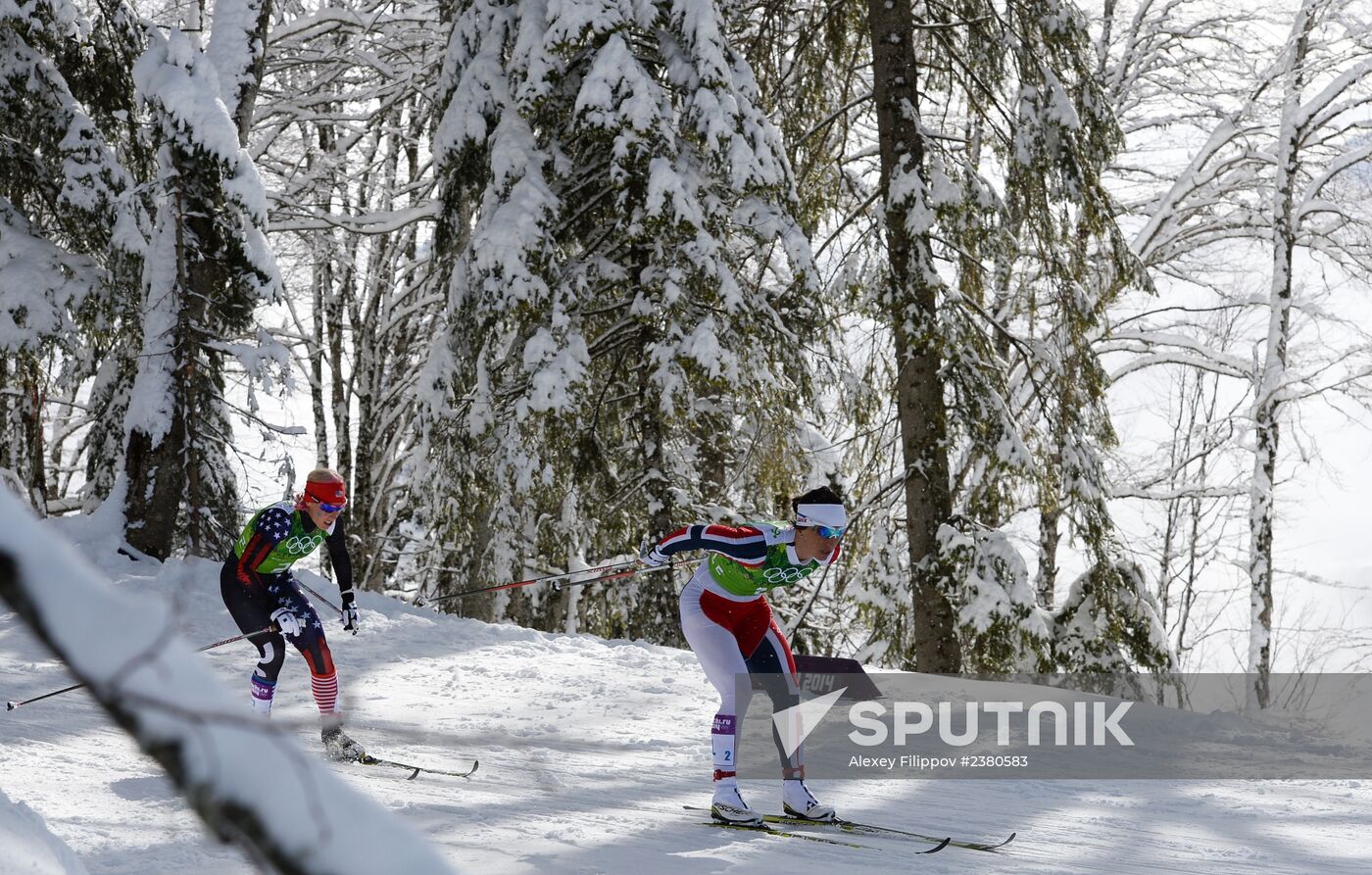 2014 Winter Olympics. Cross-country skiing. Women. Team sprint